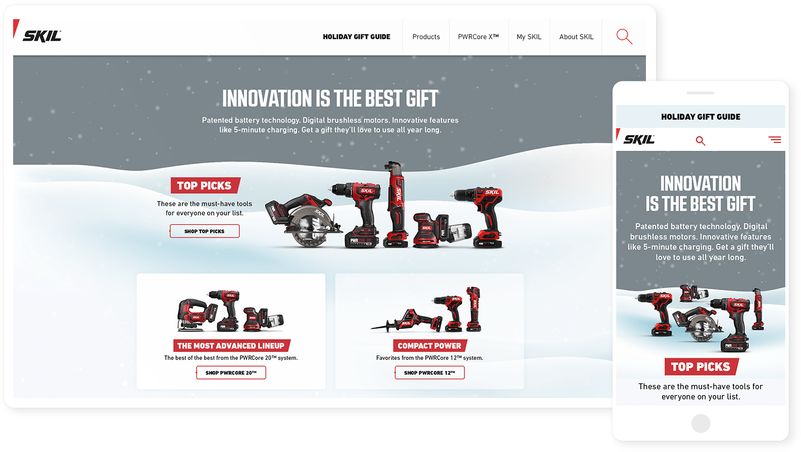 Skil Holiday Landing Page
