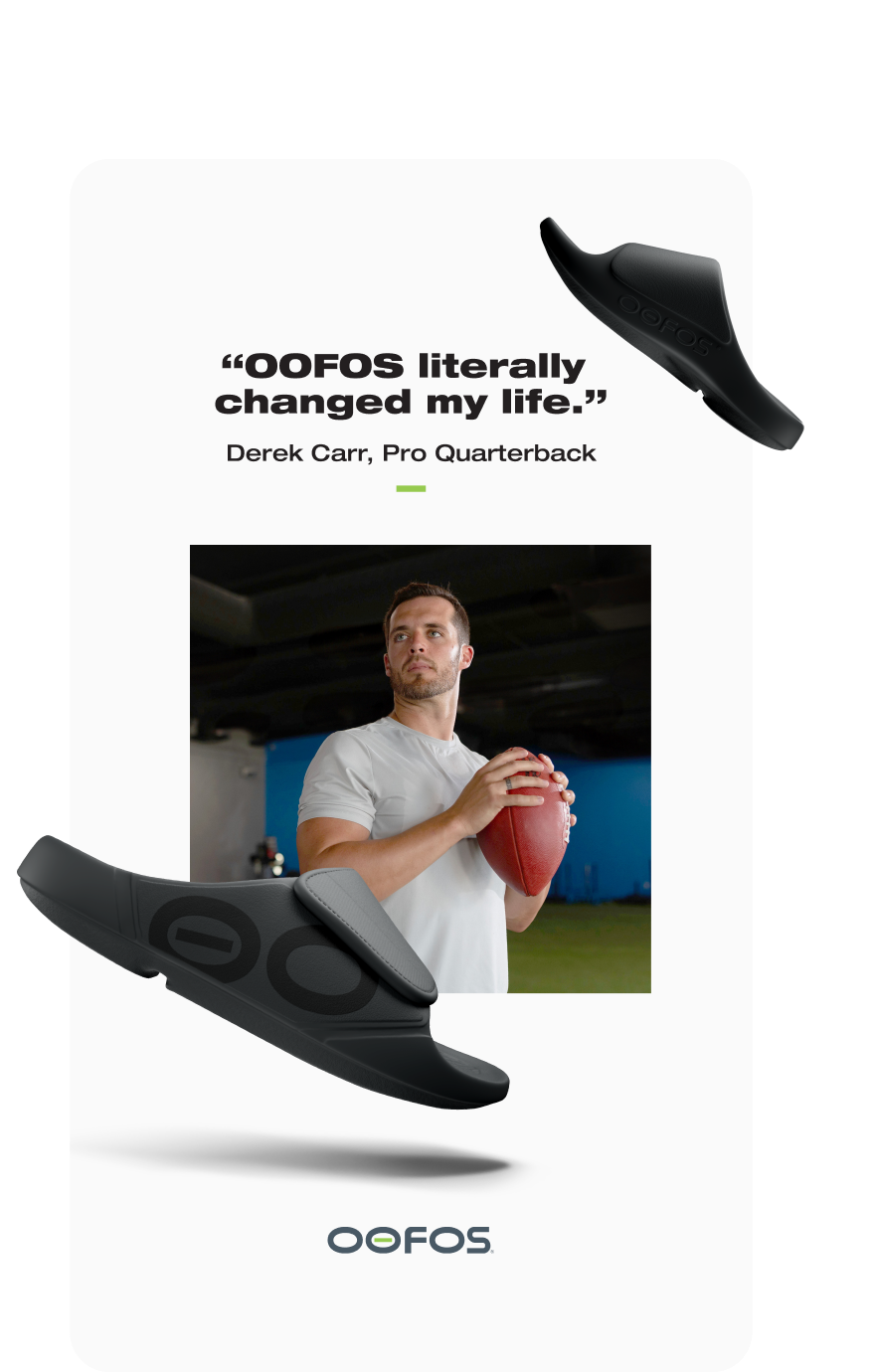 Paid social ad for OOFOS